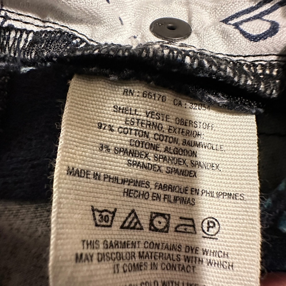 Pilcro and the Letterpress Script‎ Pants Women 28 Blue Velvet Floral Mid Rise - Picture 9 of 9